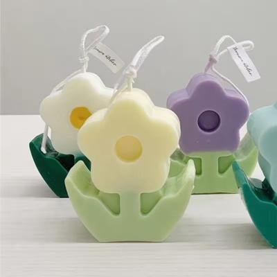 China Mall Flower Candle Mold Soap Mold Reusable Silicone Mold for sale