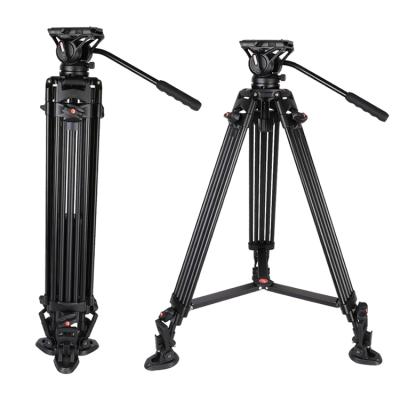 China Coman PORTABLE Professional Broadcast Heavy Duty Video Camera Tripod with Liquid Head for sale