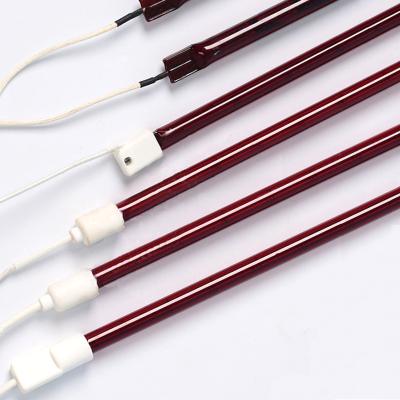 China China Emitter Heater PET Blow Heating Machine Parts Ruby Red Quartz Infrared Heater Lamps Heating Tubes for sale