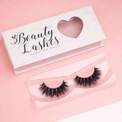 China 25-30 times sell 15mm short 3D mink eyelash 16mm nature eyelashes and real OEM wholesale hand made transparent fan eyelash packging for sale