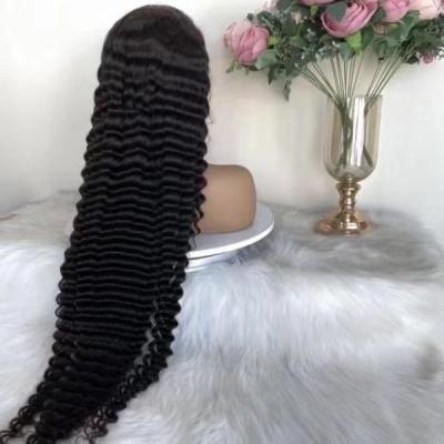 China No Tangle No Shedding Hot Sale Hair 34 Inch Lace Wig 13x4 Lace Front 32 Inch Full Lace Frontal Wig Ear To Long Ear Hair Wig for sale