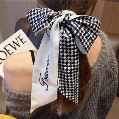 China Fashion Korean Silk Narrow Ribbon Band Hair Scarves Custom Printing Neck Belt Scarf For Women for sale