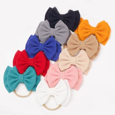 China Baby Fashion Soft Headbands Accessories Washable Extra Large Hair Bow Headband For Babies for sale