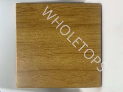 China Wood Grain 2.0mm Aluminum Facade Cladding Panel Battens Facade Building Exterior Wall Te koop