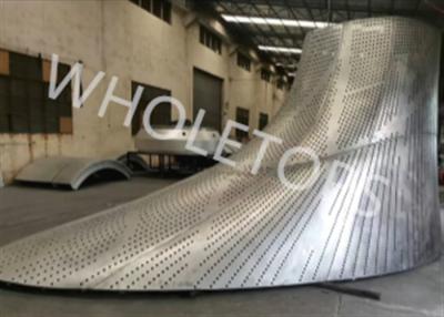 중국 Welding Joint Perforation Curved Aluminum Panels  2.5mm Thickness 판매용