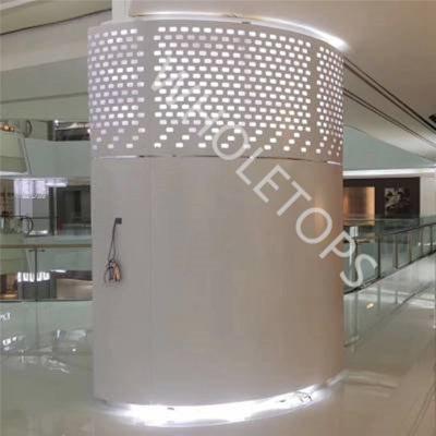 China 600*600mm 3D Aluminum Facade Panels PPG Coating For Curtain Wall for sale