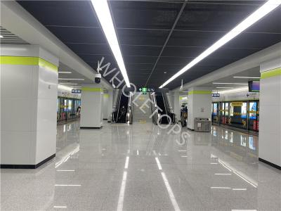 China hojas de aluminio pre revestidas de la longitud 2.0m m de 150~6000m m para la estación de metro en venta