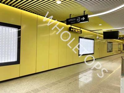 China Schlagzähigkeits-keramische beschichtete Aluminiumplatte für U-Bahn-Projekt zu verkaufen