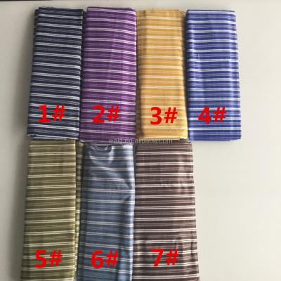 China AT170301-1 stripe pattern atiku 100%cotton good quality brocade antistatic atiku for men's fabric for sale