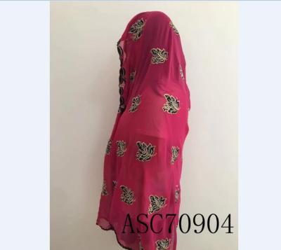 China New Arrival Net African Fashion Muslim Dubai Chiffon Scarf Wholesale ASC70904 for sale