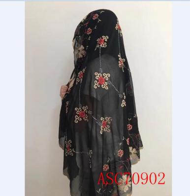 China ASC70902 factory new design shawl factory china muslim hijab scarf net wholesale african chiffon hijab for sale