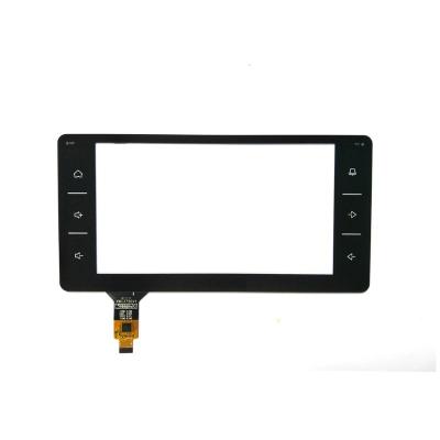 China Car navigation 9 inch transparent capacitive touch screen with ignition keys for car navigation for sale