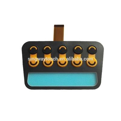 China Industrial Equipment Customized Silicone Rubber Membrane Keypads Keyboard for sale