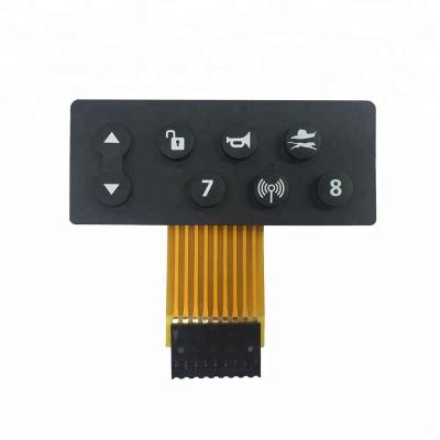 China Custom Manufacturing Custom Made Remote Controller Silicone Rubber Keypad With Housing And FPC for sale