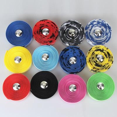 China MTB & 2pcs Road Bicycle Road Bike Sports Cycling Handlebar Tape +2 Bar Plug Road Bike Bicycle Handlebar Tape Colorful Cycling Bandage for sale