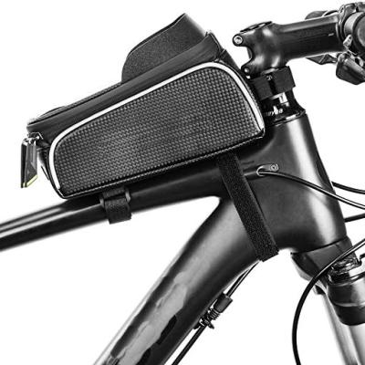 China Water Proof Bike Phone Front Frame Bag Waterproof Bicycle Phone Mount Bag Phone Case Holder Cycling Top Tube Frame Bag for sale