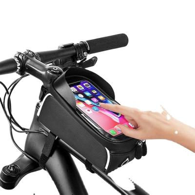 China NEW Design Touch Screen Water Proof Front View 8.0 Phone Case Waterproof Reflective Cycling Accessories Bicycle Bag for sale