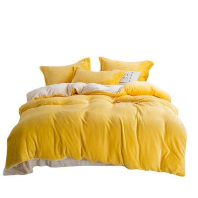 China Costom Nondisposable Winter 100%Polyester Flannel Cozy Bed Sheets Sets Bedding Sheet for sale