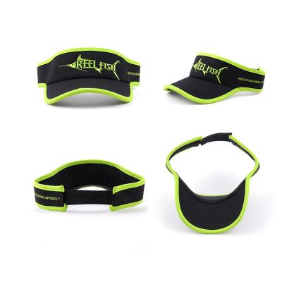 China Character Design Your Own Adjustable Sports Visor Running Hats for sale