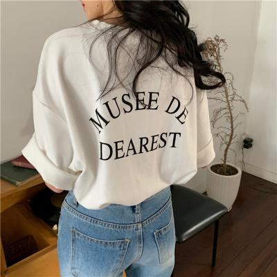 China Fashion Wholesale Summer Cotton Women T-shirt Anti-shrink Hot Selling Comfortable Casual Custom for sale