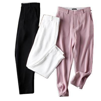 China Wholesale Causal Women's Office Long Pants Trousers and Anti-Wrinkle Work Woman Pants Work Trousers for sale