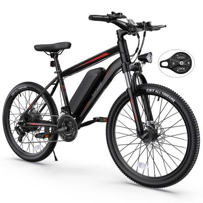 China Factory Price Aluminum Alloy Cheap 26 Inch City Adult Mountain Moped Road Electric Bike for sale