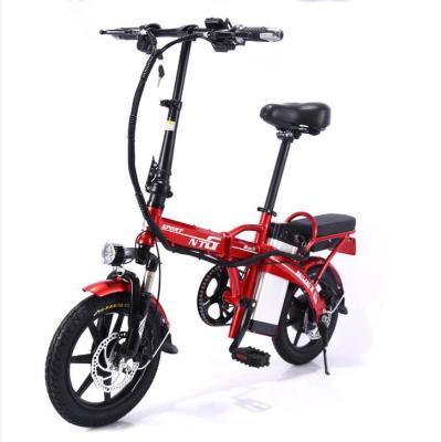 China Hot Sale Aluminum Alloy Electric City Bikecycle Adults Mini Variable Speed ​​Disc Brake E Bike for sale