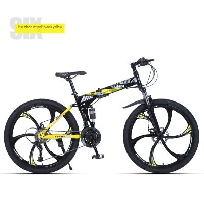 China China Factory Supply High Quality Aluminum Alloy Foldable Offroad Adult 21/24/27 Speed ​​Disc Brake Mountain Bike for sale