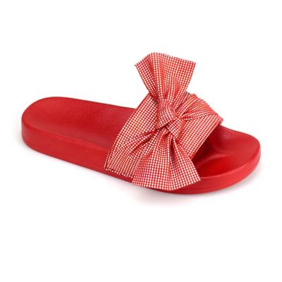 China Fashion Trend Factory Designer Bow Sandals For Women Summer Bowknot Laceless Female Slippers Slide Sandal Slipper Ladies Shoes OEM Wholesale for sale