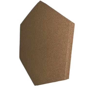 China Custom Multifunctional DRAWING BOARD Hexagon Shape Bulletin Board Cork Sheet Hexagon Cork Board for sale