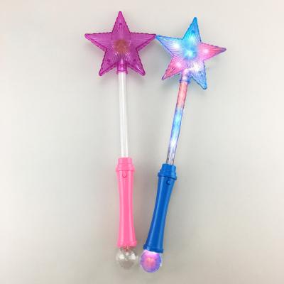 China ABS+PS LED Star Flashing Stick Magic Wand Twinkling Magic Wand Fairy Children's Toys Wholesale for sale