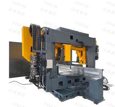 China Construction Material Stores DMS700 FINCM Hydraulic CNC H Beam U Channel Saw Cutting Drilling Machine for sale