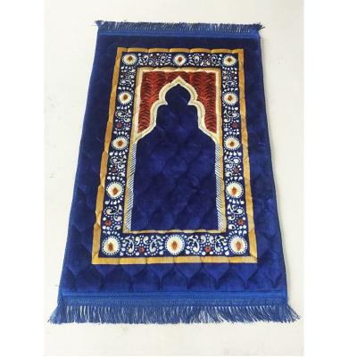 China Washable Custom Printed Memory Foam Prayer Mat Islam Premium Mini Prayer Anti-Slip Soft Portable Cover for sale