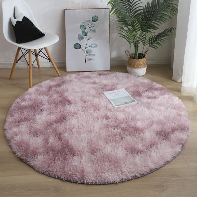 China New Design Anti-Slip Bedroom Washable Large Round Shaggy Rugs Living Room Fluffy Area Rug For Home for sale