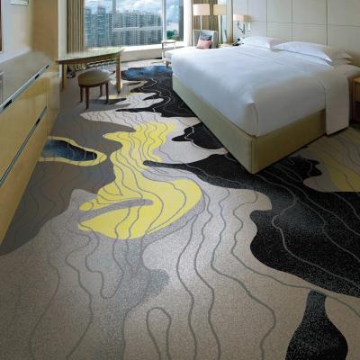 China Stain Resistant Fashion Boutique Factory Supply Bedroom Floor Cover Luxury 100% Nylon Wall To Wall Hotel Office Room Woven Carpet for sale