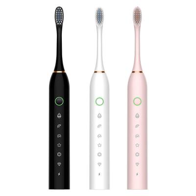 China Chipsship 02 02 Brush Head 6 Modes 42000 Modes 42000 Vibration IPX7 Electric Toothbrush 2023 Cleaning for sale