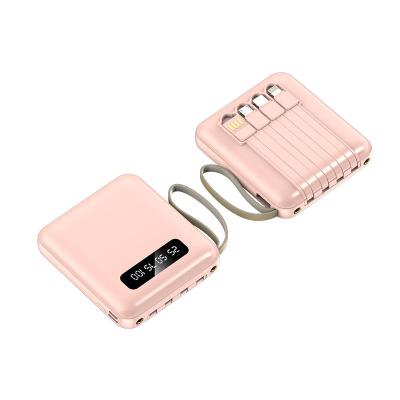 China Fast Charging Support Chipsship YM-493S Power Bank 5000mAh New Mini Small Power Bank with LED Display for sale