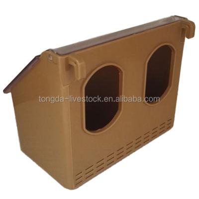 China Wholesale NEW PP 2 hole pigeon feeder bird feeder plastic bird feeder for sale for sale