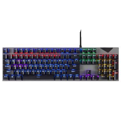 China High Quality 104 Key Anti-ghosting Computer Gaming Mechanical Cable Keyboard with Breathing Light for Home Office for sale