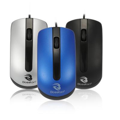 China Cheapest 3D D608 USB Wired Mouse Home Office Business Notebook Desktop Computer for sale