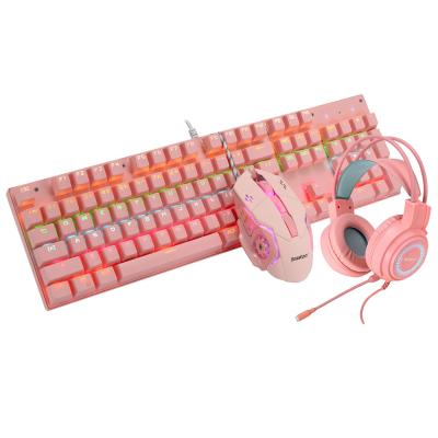 China Waterproof Gaming Mouse And Headphone Wired PC Keyboard Combo Keyboard Mouse And Gamer Keyboard Combo for sale