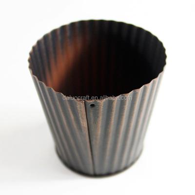 China Europe set metal flower pot good quality metal purple bronze bucket for sale