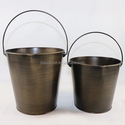 China Europe iron bucket with small spout mouth metal watering bucket with handle for sale