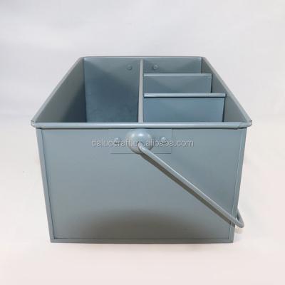 China Europe Powder Coated Handle Metal Beer Can Storage Basket for sale