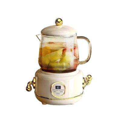 China Keep Warm Temperature Control Glass Jar Health Small Electric Kettle ZC-13 For Fruit Flower Tea for sale