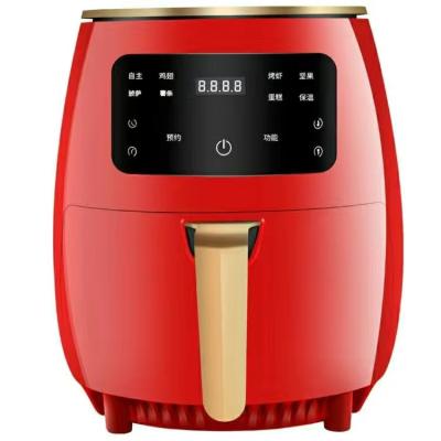 China ZC-01 Multi Functional Household 5.4l Household Dropshipping Cheapest Quality Air Fryer With Black Red Green Three Colors for sale