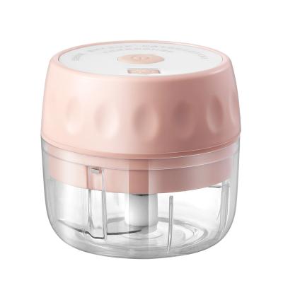 China ZC-14 Portable Plastic Chopper Kitchen Usb Mini Electric Food And Ginger Pink Garlic for sale