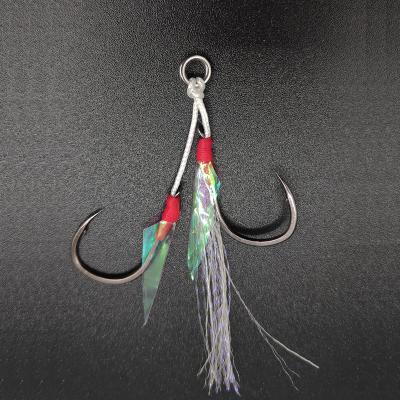 China bkk basting fish XUHANG D013 fishing glare aid double hooks for sale