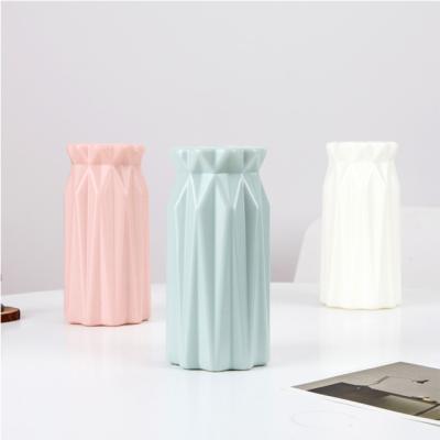 China Modern minimalist creative plastic vase flower vase for living room decoration for sale