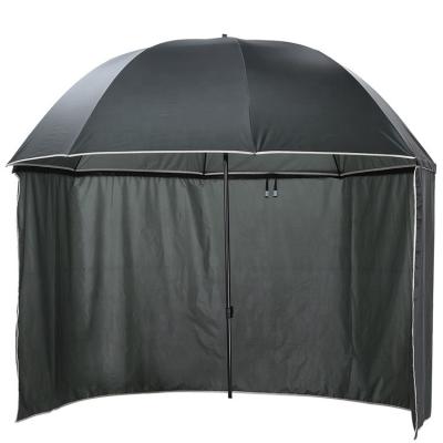 China 8Ft Large Factory Direct Sale Modern Patio Fishing Tent Umbrella With Full Canopy Or Half Canopy With Or Without PVC Windows for sale